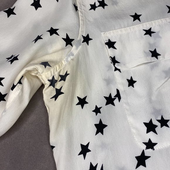 Equipment Star Print Long Sleeve Silk Blouse - Picture 10 of 10